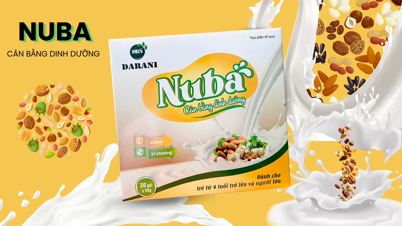 Sữa NUBA – Dinh dưỡng thuần tự nhiên từ các loại đậu
