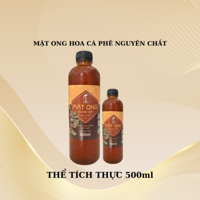 Mật Ong Nguyên Chất - Mật Ong Hoa Nhãn Nguyên Chất Chai 500ml